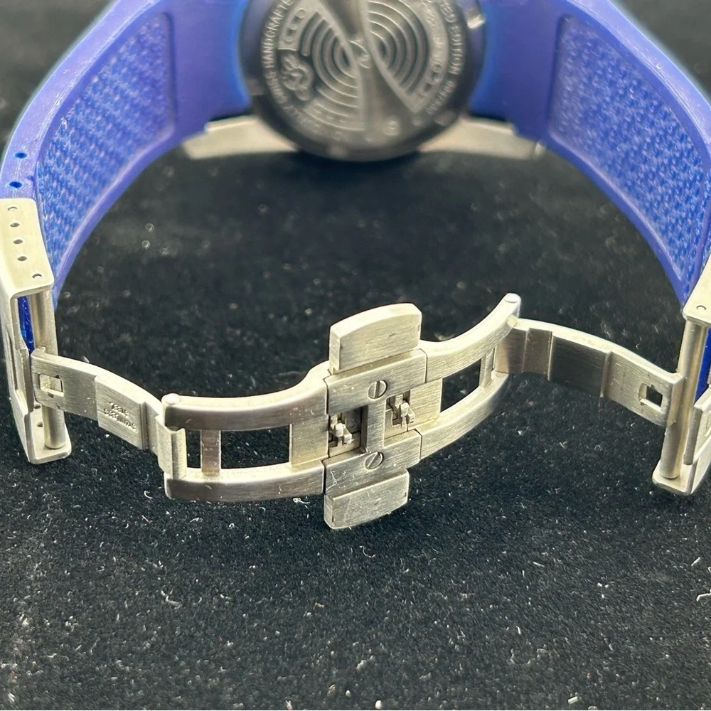 GV2 by Gevril 4042R3 Powerball Limited Edition Big Date Blue Band Men's Watch #9